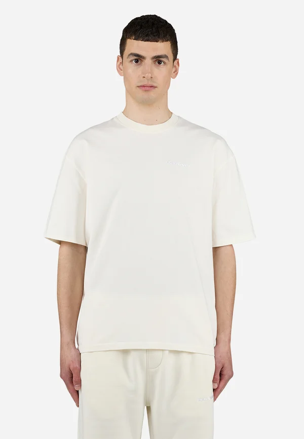 LOGO TEE - T-Shirt print - washed unbleached white gum