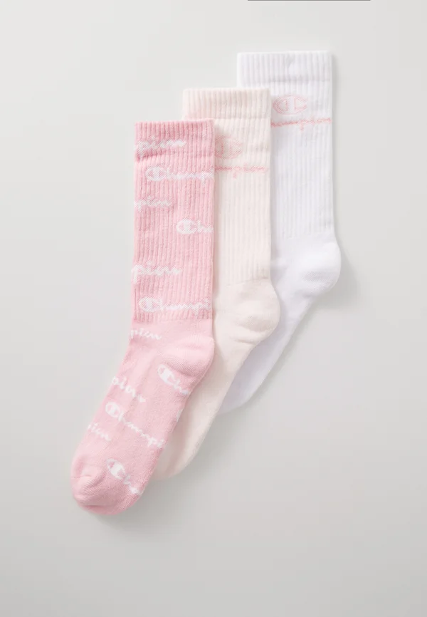 LOGO UNISEX 3 PACK - Sportsocken - pink white