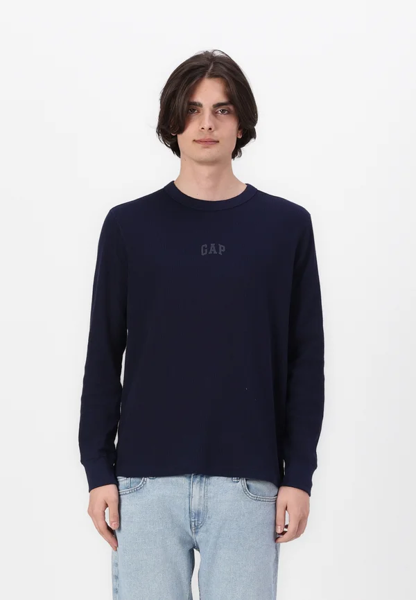LOGO WAFFLE CREW - Strickpullover - navy uniform