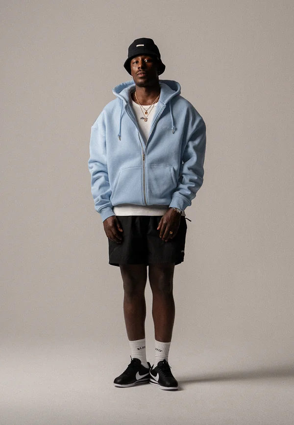 LOGO ZIP HOODY UNISEX - Sweatjacke - skyway