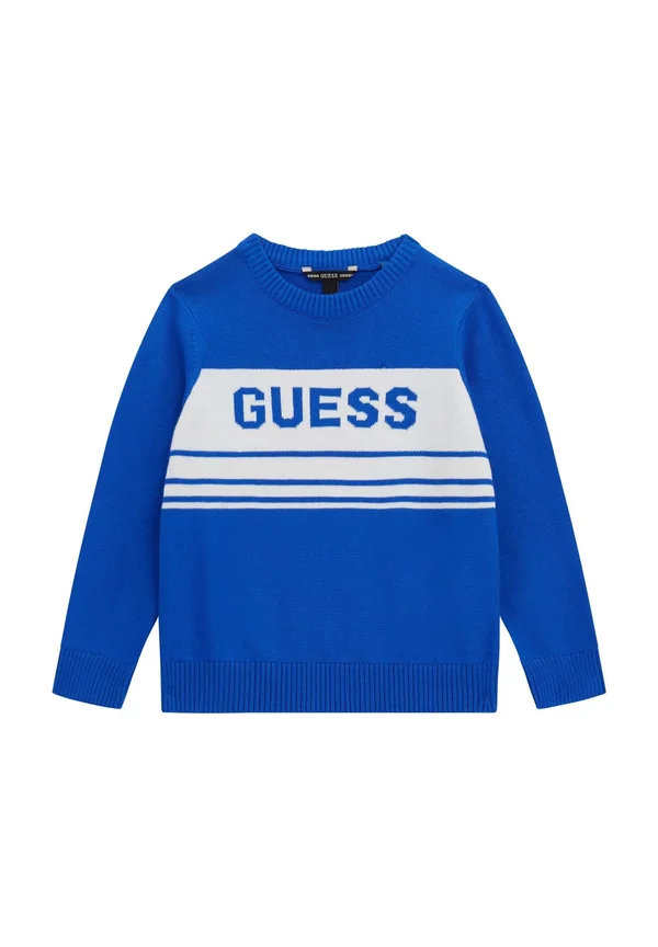 LOGOSTICKEREI - Strickpullover - blau