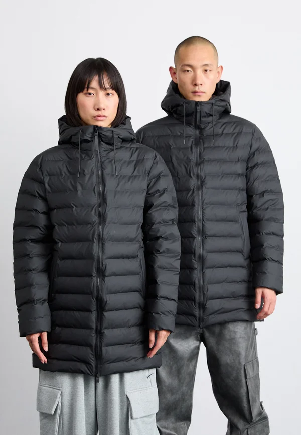 LOHJA LONG PUFFER JACKET UNISEX - Wintermantel - black