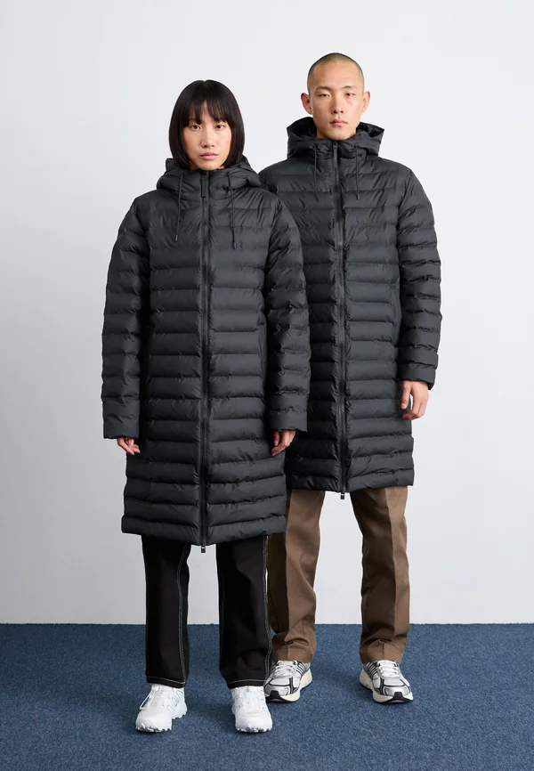 LOHJA LONGER PUFFER JACKET UNISEX - Wintermantel - black