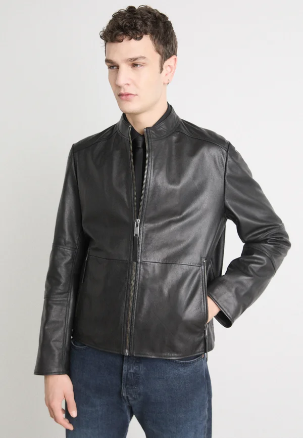 LOKIS - Lederjacke - black
