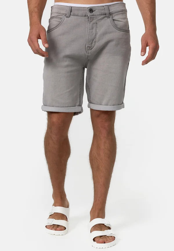 LONAR - Jeans Shorts - lt grey