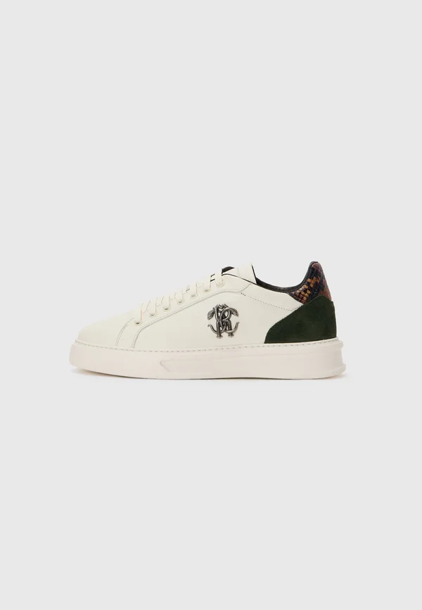 LONDON - Sneaker low - off white/dark green/light brown