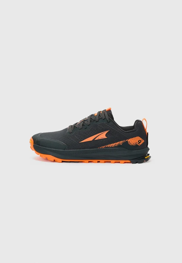 LONE PEAK 9+ - Laufschuh Trail - black/orange
