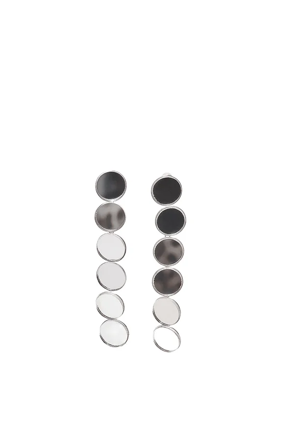 LONG CIRCLES  - Ohrringe - metallic grey