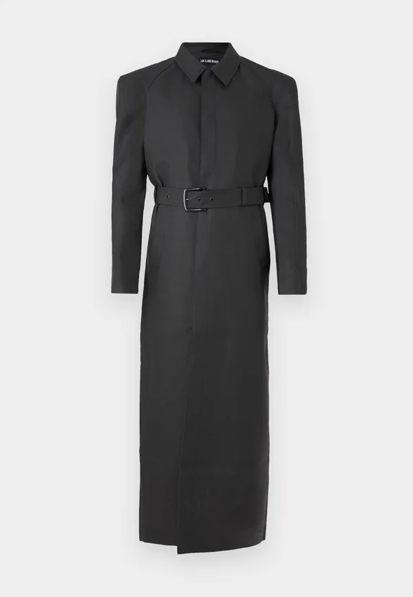 LONG COAT - Trenchcoat - anthracite black