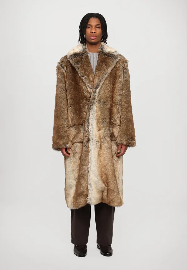 LONG COAT - Wintermantel - wild brown