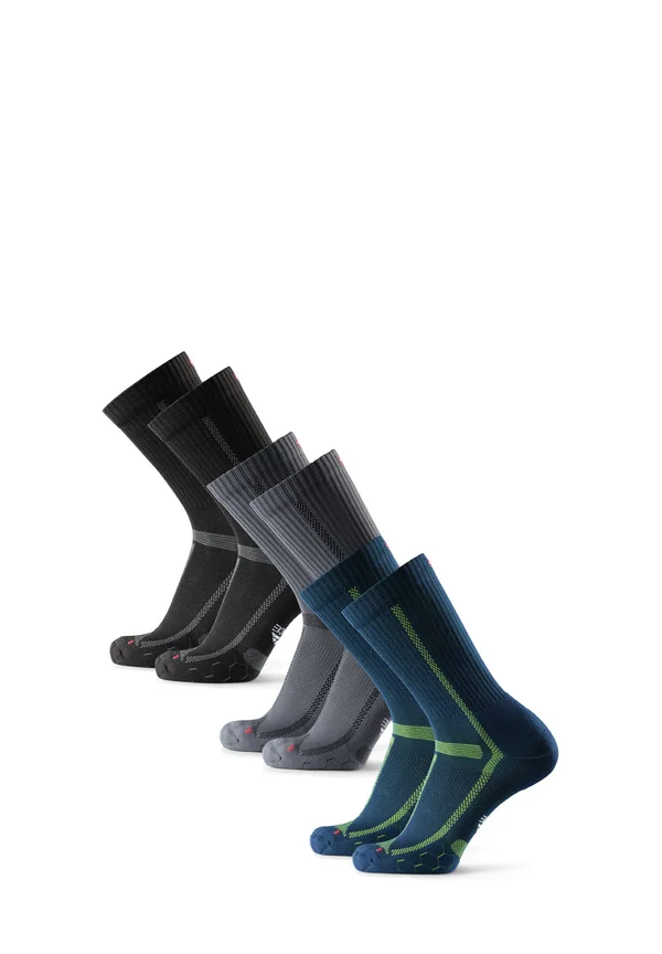 LONG DISTANCE CREW 3 PACK - Sportsocken - black/grey/navy