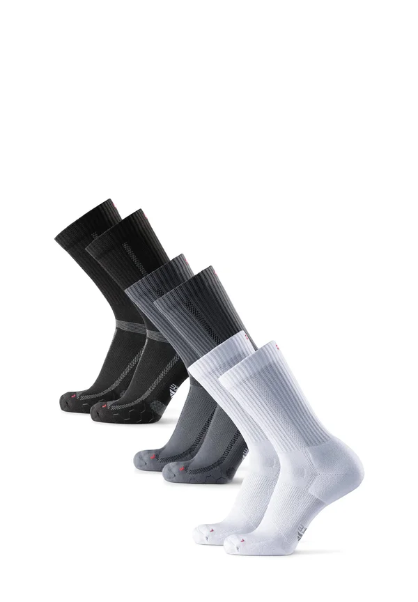 LONG DISTANCE CREW 3 PACK - Sportsocken - black/grey/white