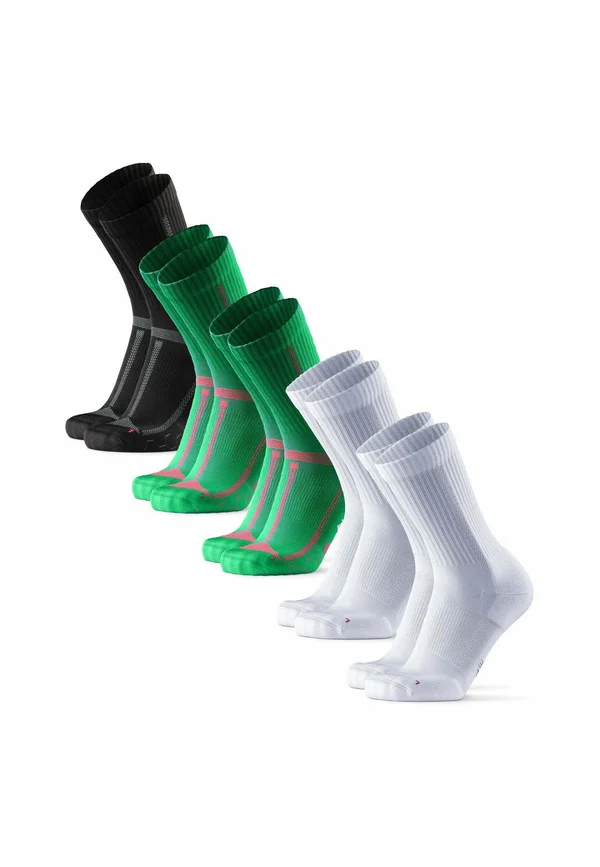 LONG DISTANCE CREW 5 PACK - Sportsocken - black green white