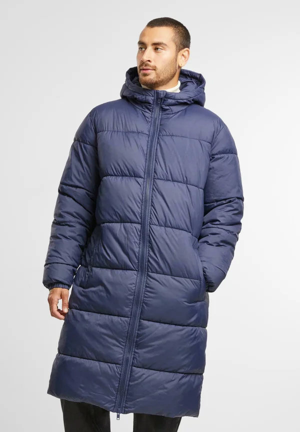 LONG PUFFER - Wintermantel - navy