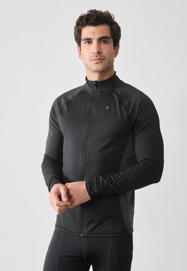 LONG SLEEVE CYCLE JERSEY WITH FULL ZIP & BACK POCKET - Cycling-Trikot - black