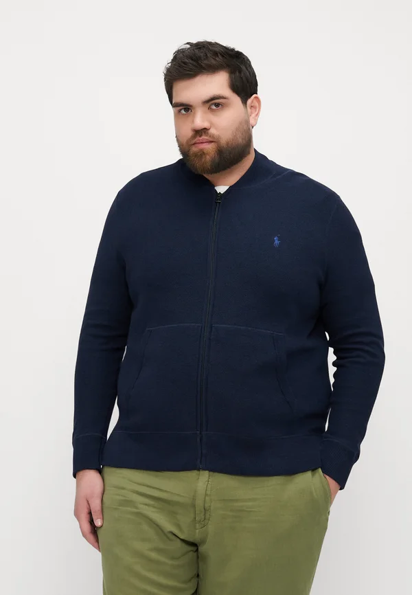 LONG SLEEVE FULL ZIP - Strickjacke - navy heather