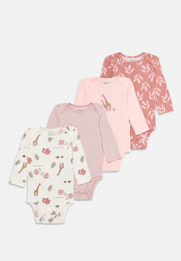 LONG SLEEVE MULTI BODYSUITS 4 PACK - Body - light pink/light red/off-white