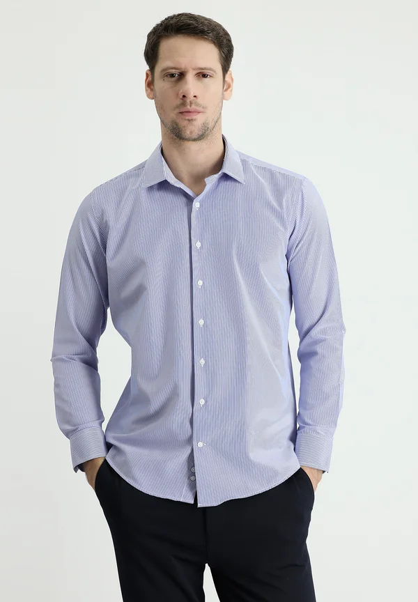 LONG SLEEVE PATTERNED  - Businesshemd - sax blue