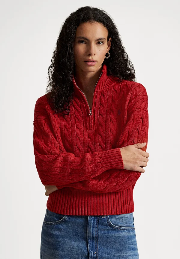 LONG SLEEVE PULLOVER - Strickpullover - brick