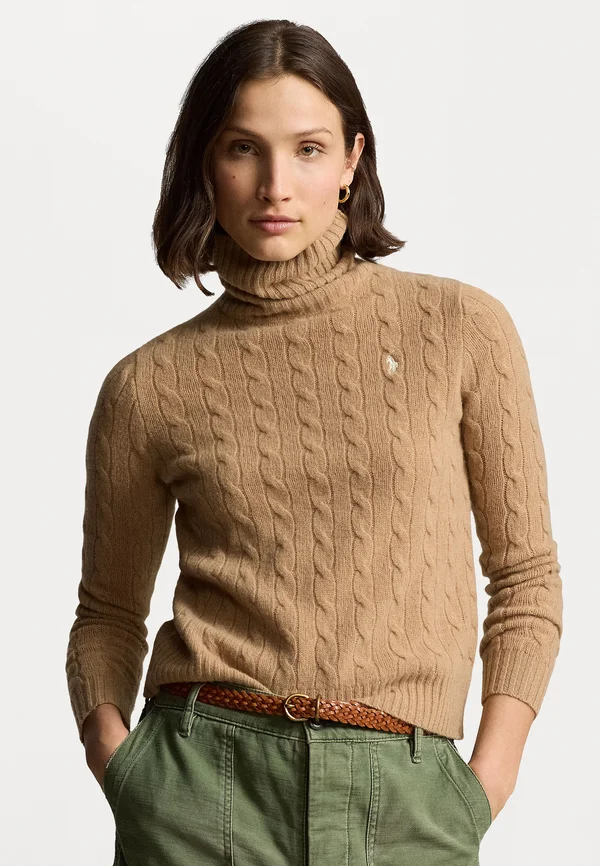 LONG SLEEVE PULLOVER - Strickpullover - collection camel