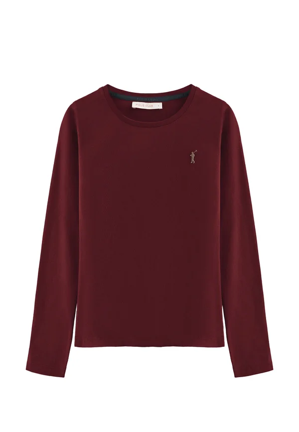 LONG SLEEVE RIGBY GO - Strickpullover - garnet