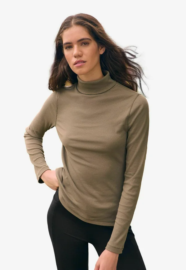 LONG SLEEVE  ROLL NECK - Strickpullover - green