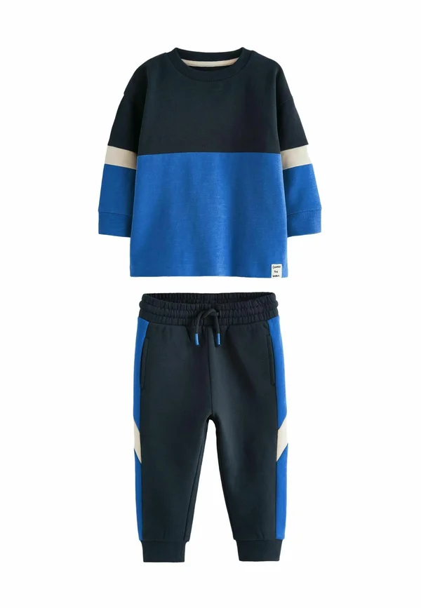 LONG SLEEVE SOFT TOUCH  AND JOGGERS SET  - REGULAR FIT - Trainingsanzug - blue