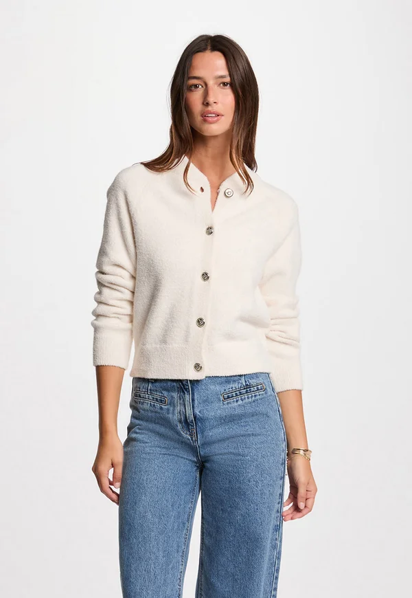 LONG SLEEVE - Strickjacke - ivoire