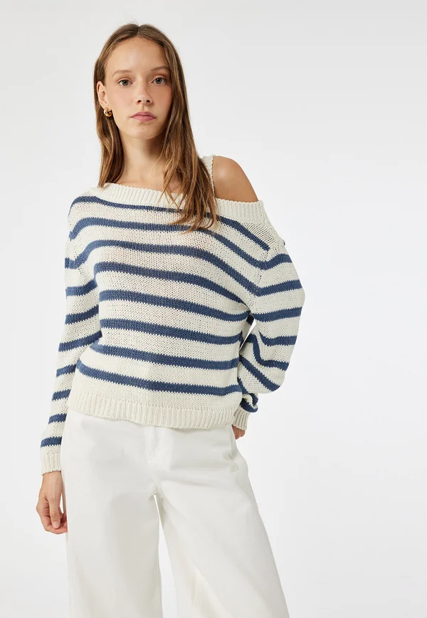 LONG SLEEVE - Strickpullover - blue