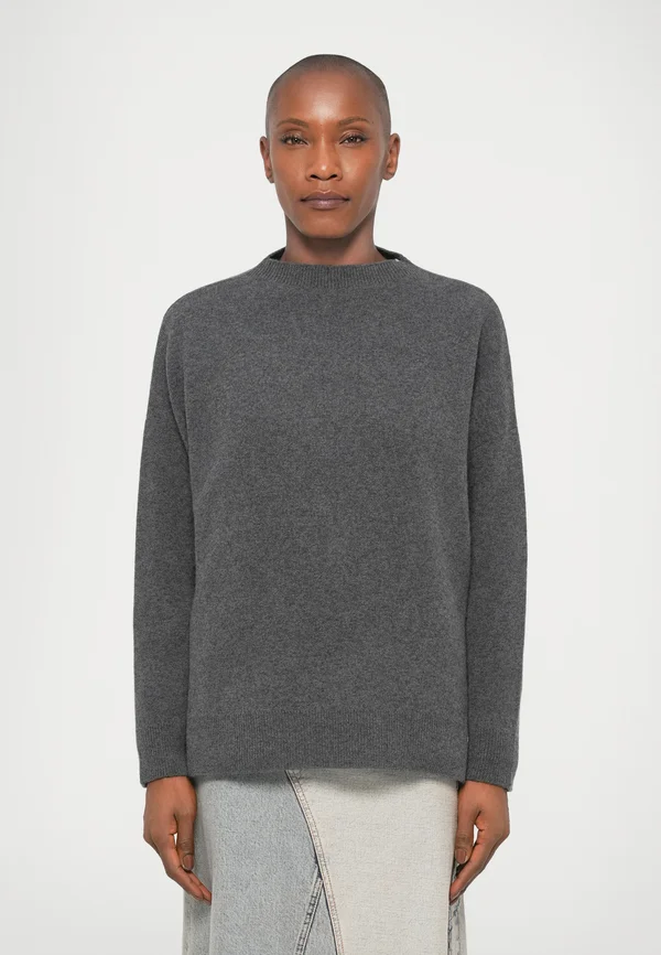 LONG SLEEVE - Strickpullover - dark grey melange