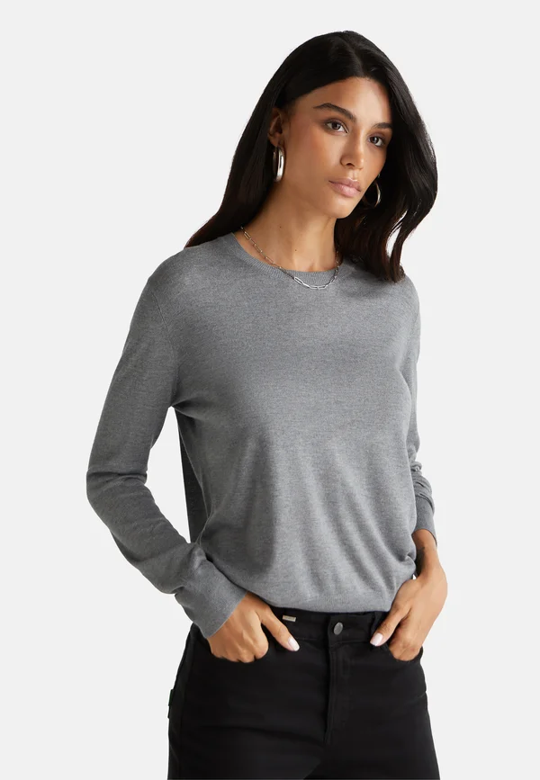 LONG SLEEVE - Strickpullover - grey
