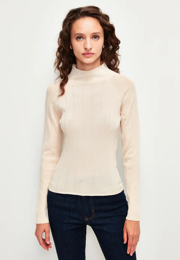 LONG SLEEVE - Strickpullover - vanilla