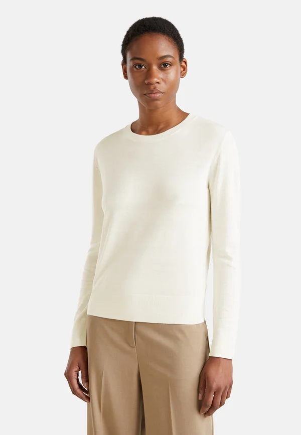 LONG SLEEVE - Strickpullover - white