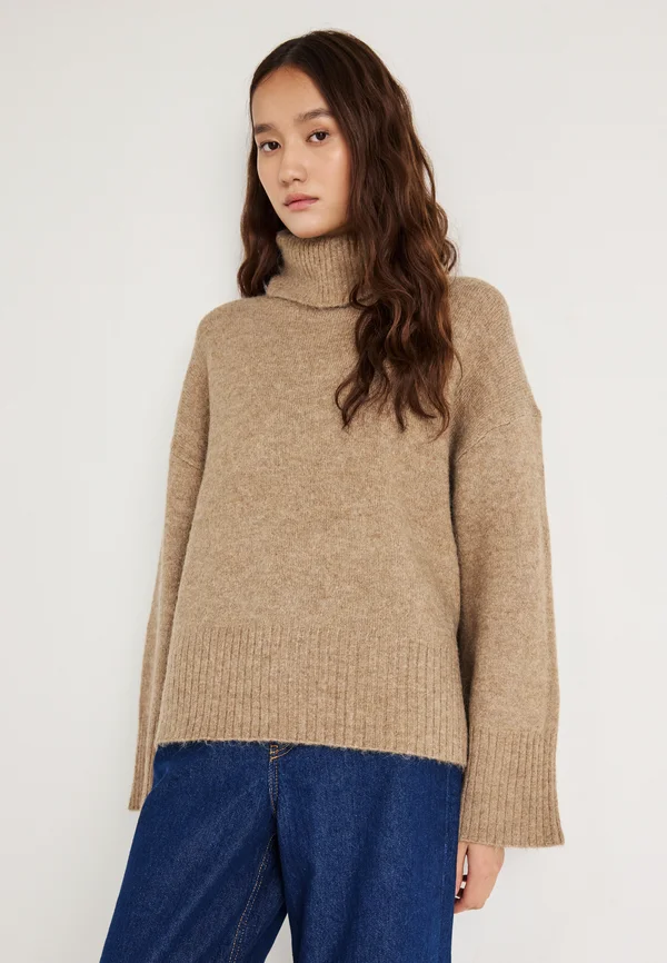 LONG SLEEVE SWEATER - Strickpullover - new camel