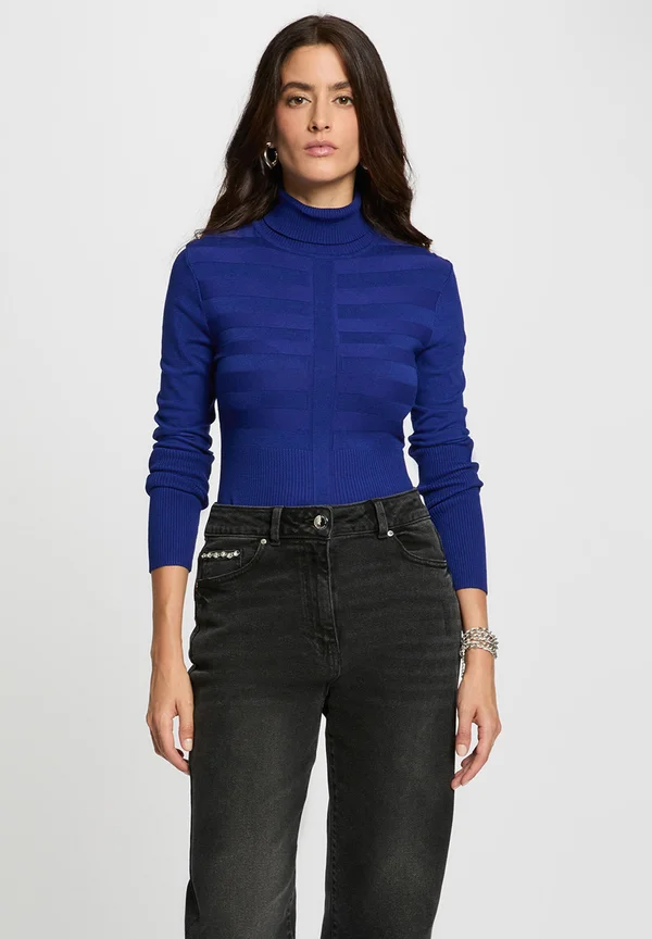 LONG SLEEVE TURTLENECK - Strickpullover - bleu pétrole