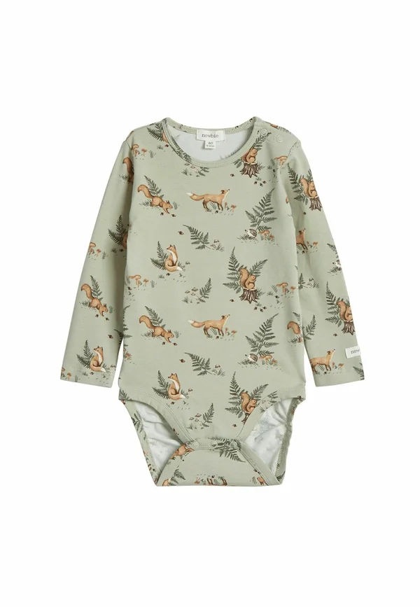 LONG SLEEVE WITH FOREST MOTIF - Body - light green