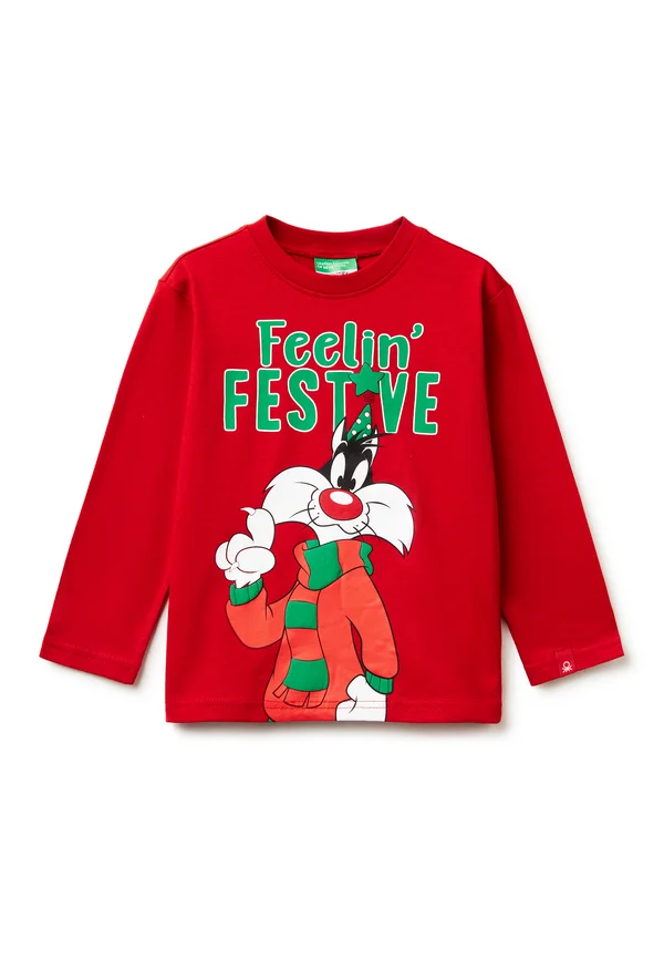 LONG SLEEVE - WITH SLIGHTLY DROPPED SHOULDER WITH TOUCHES - Langarmshirt - red