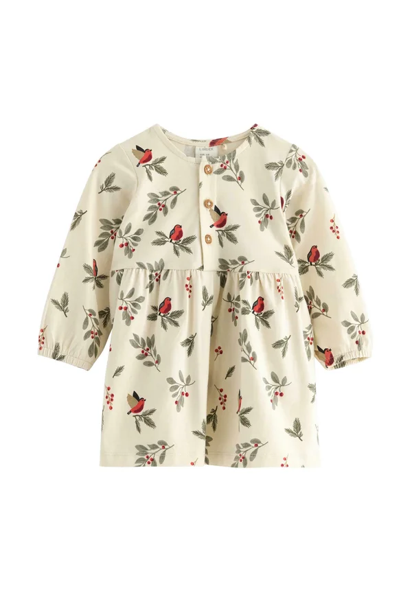 LONG-SLEEVED - Jerseykleid - light beige