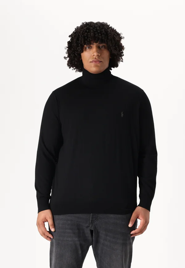 LONG SLEEVED  PULLOVER - Strickpullover - black