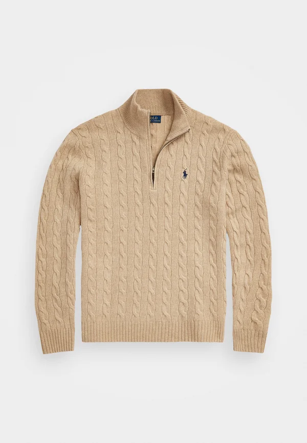 LONG SLEEVED PULLOVER - Strickpullover - camel melange