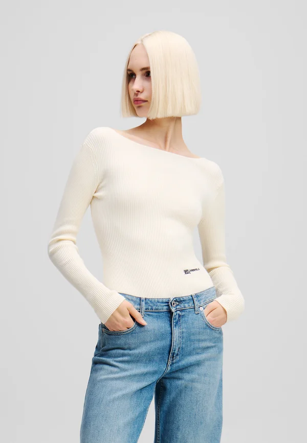 LONG-SLEEVED - Strickpullover - pristine