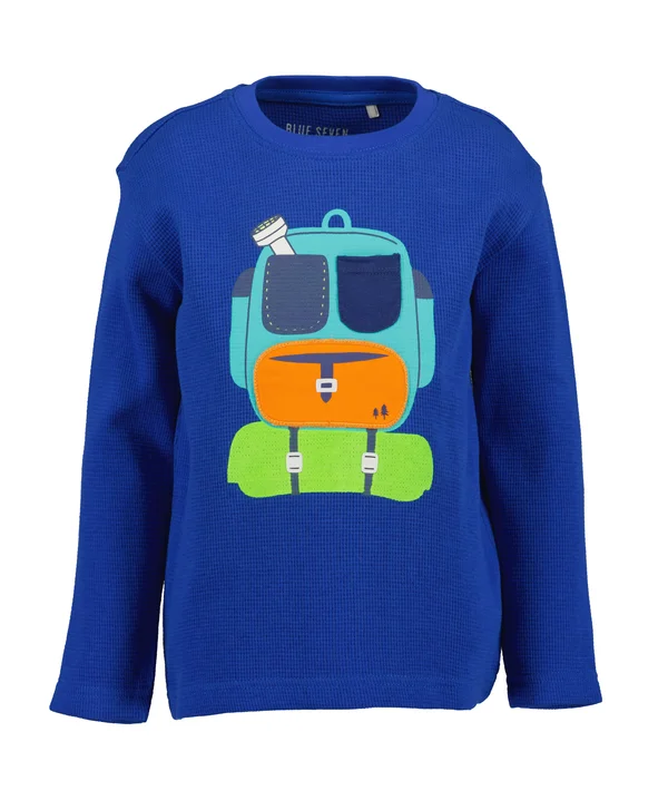 Long Sleeves - T-Shirt print - blau