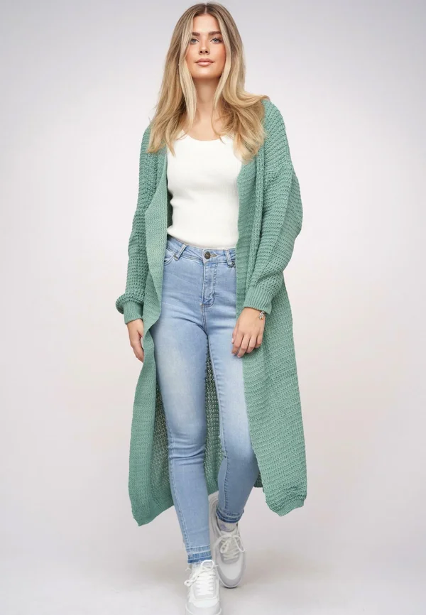 LONGFORM  - Strickjacke - green