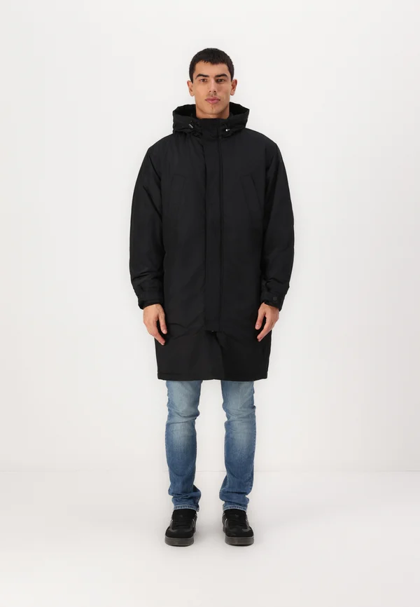 LONGLINE - Parka - jet black