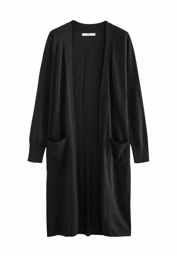 LONGLINE - Strickjacke - black