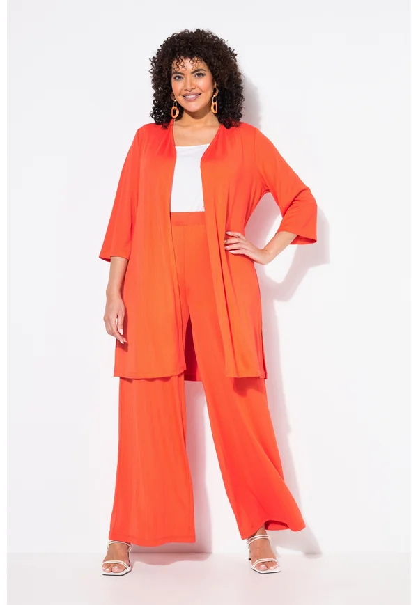 LONGLINE - Strickjacke - light red