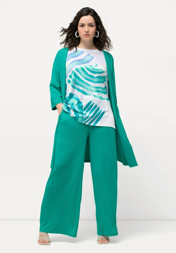 LONGLINE - Strickjacke - turquoise