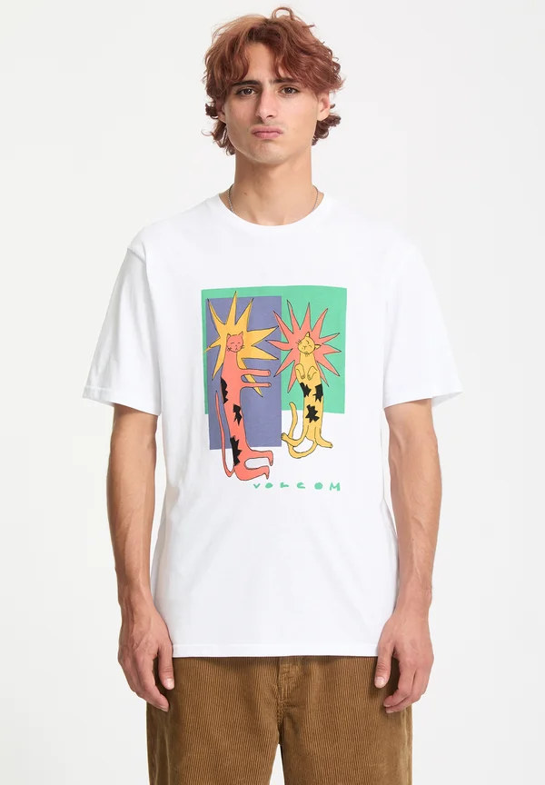 LONGO CATS - T-Shirt print - white