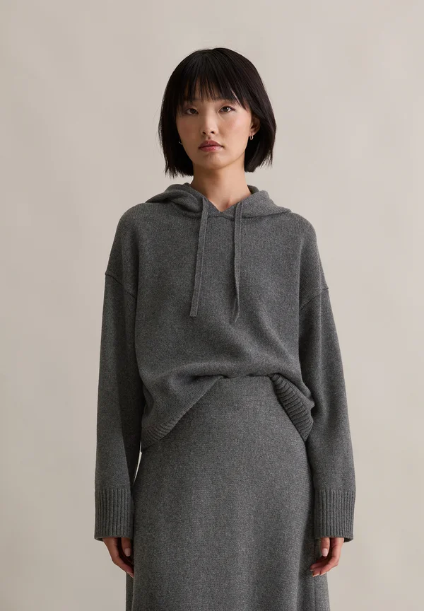 LONGSLEEVE - Kapuzenpullover - anthra melange