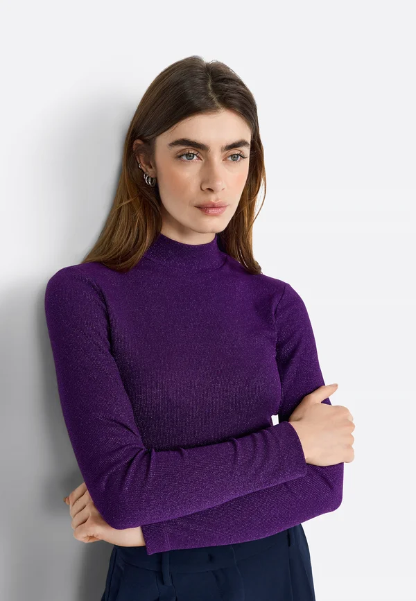 LONGSLEEVE - Strickpullover - royal plum